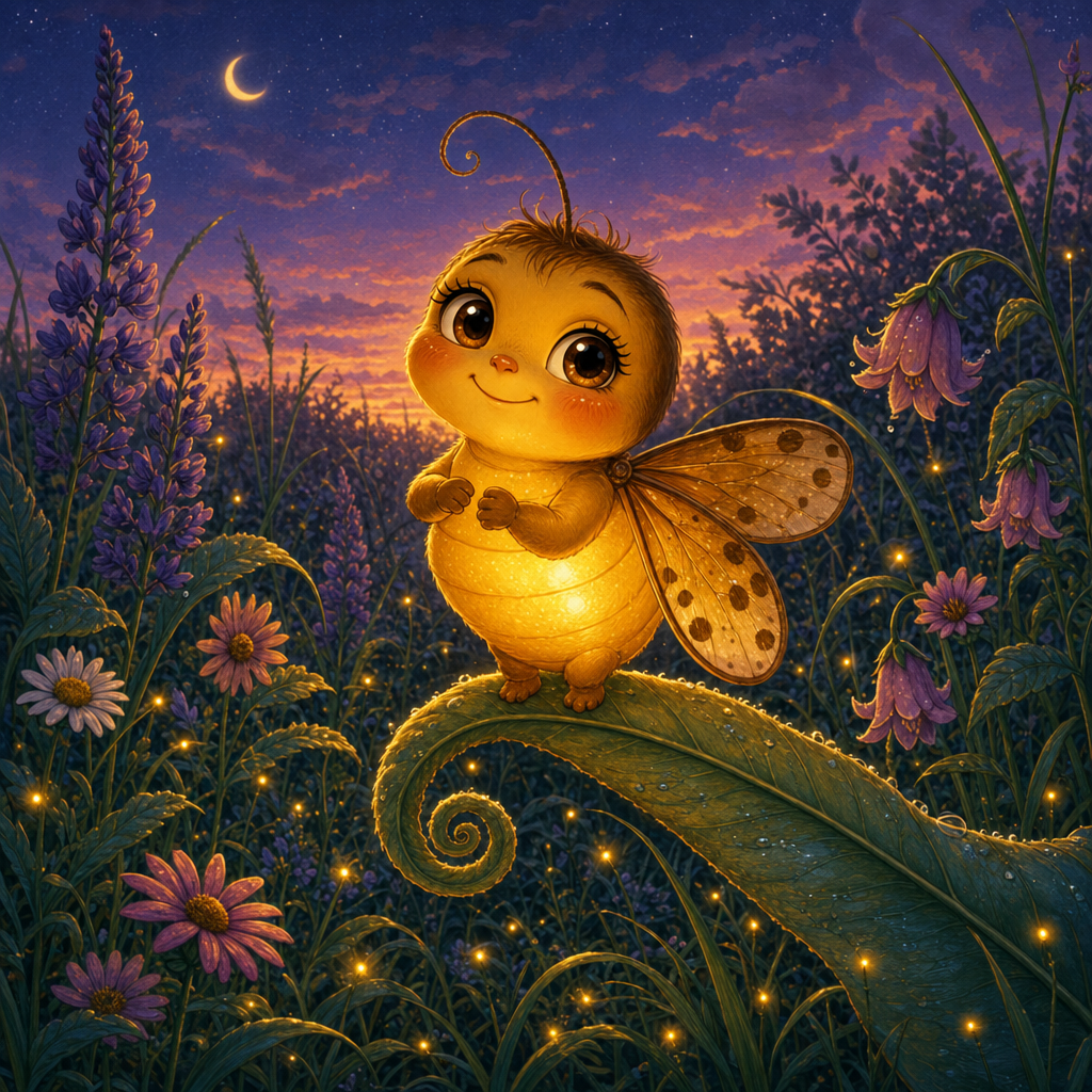 Illustration for page 1 of “Wren and the Steady Glow”