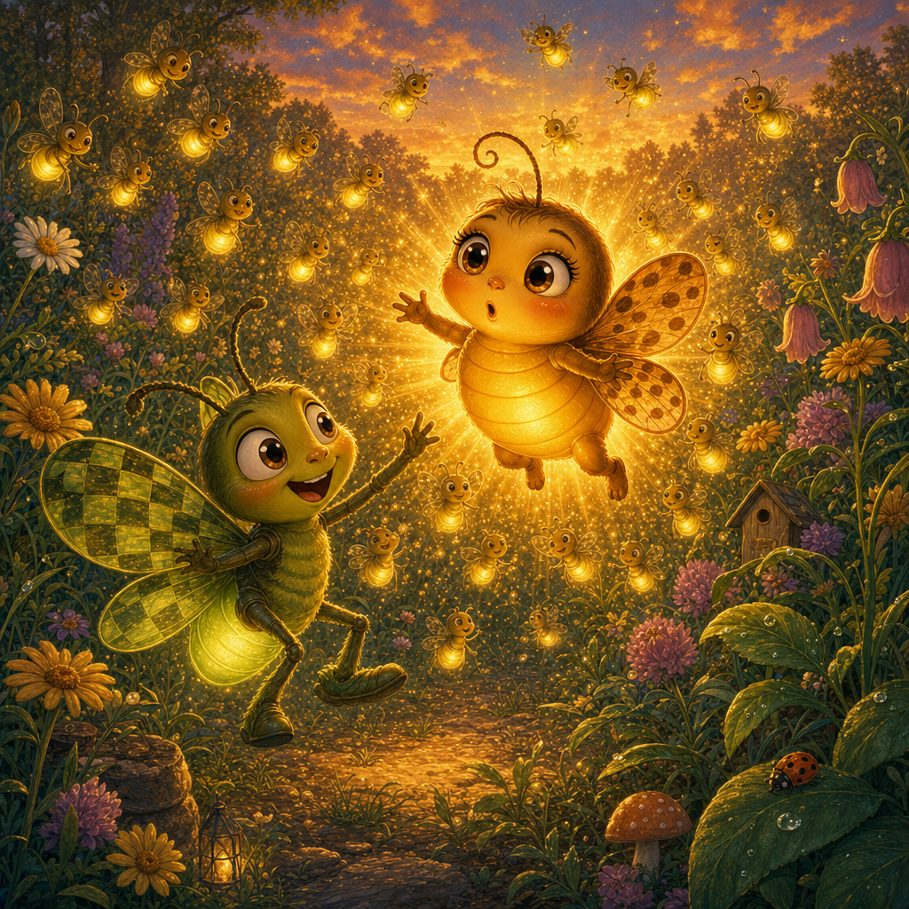 Illustration for page 3 of “Wren and the Steady Glow”